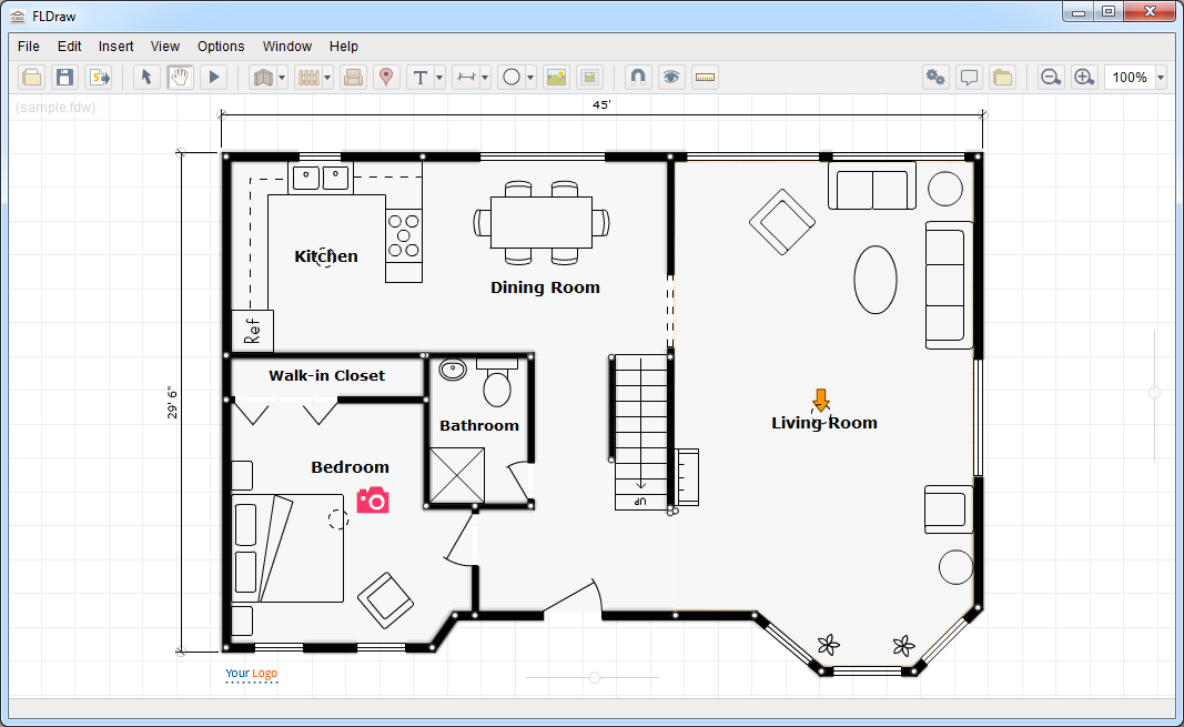 Simple Free Floor Plan Software floorplans.click