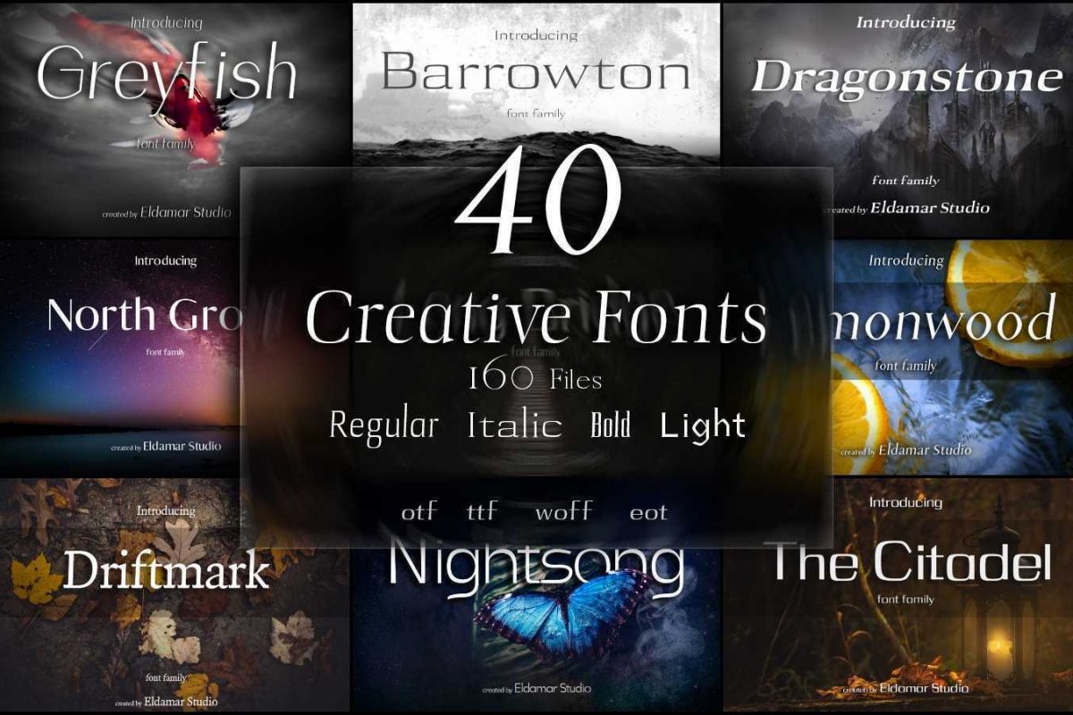 Download Free Giveaway Of The Day Free Licensed Software Daily 40 Creative Fonts Fonts Typography