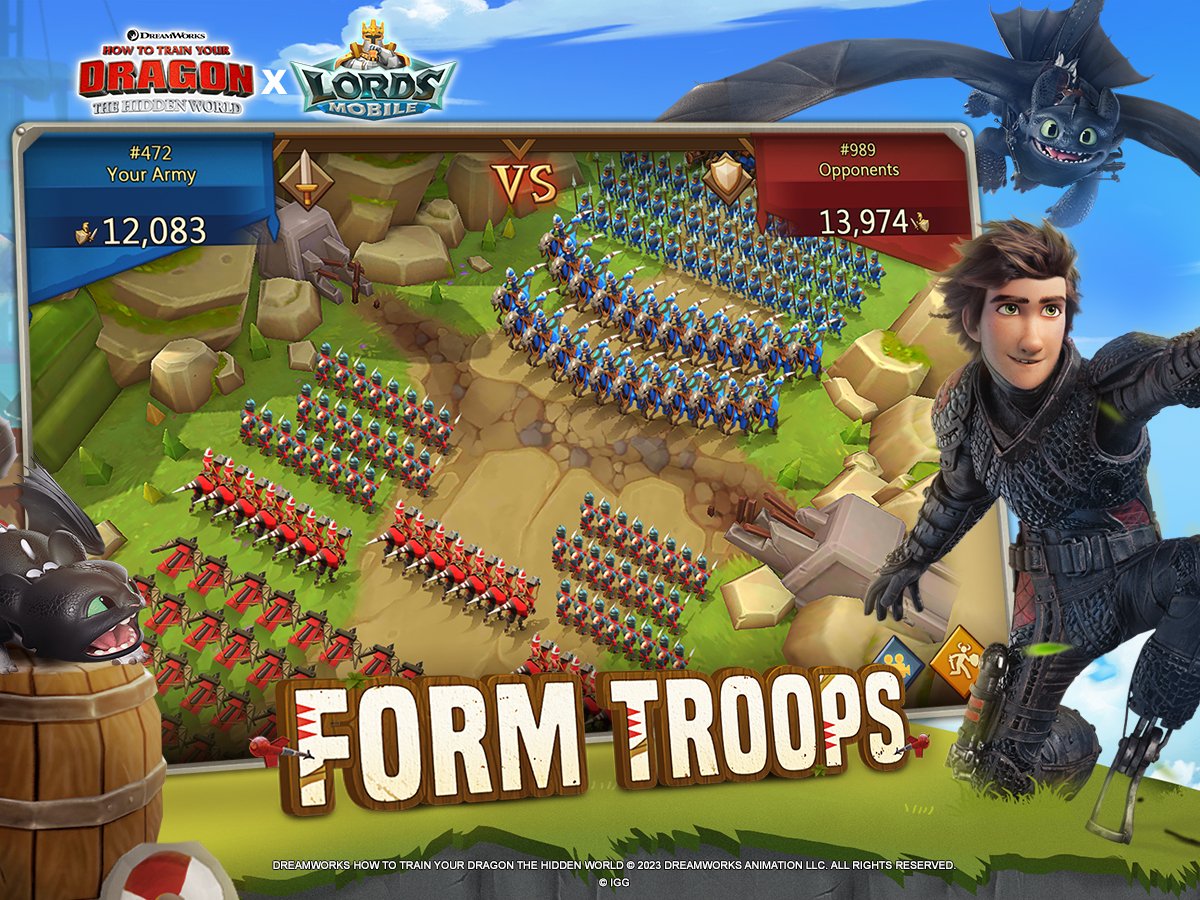 Game Giveaway of the Day – Lords Mobile x Dreamworks How to Train Your  Dragons Collab Event